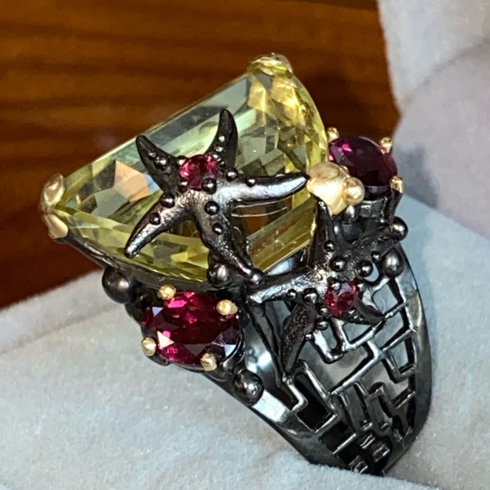 Unique Gemstone Ring - image 1
